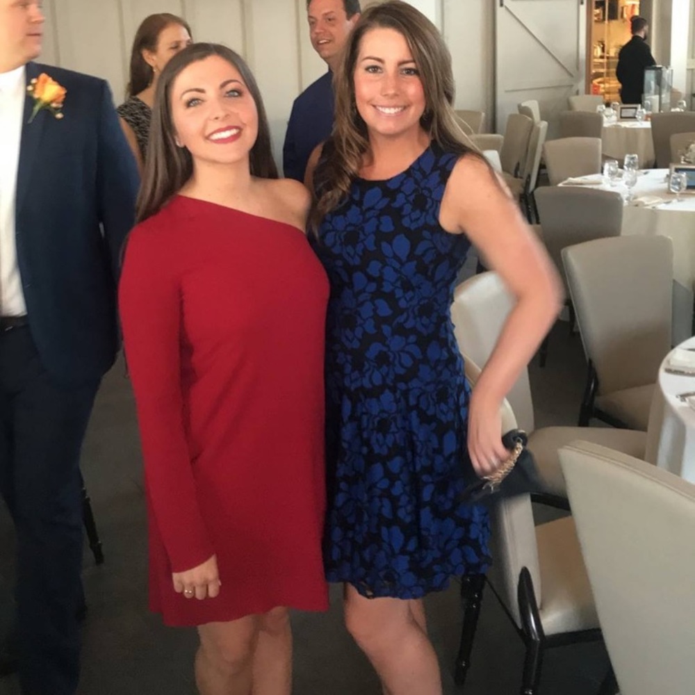 Theory red dress